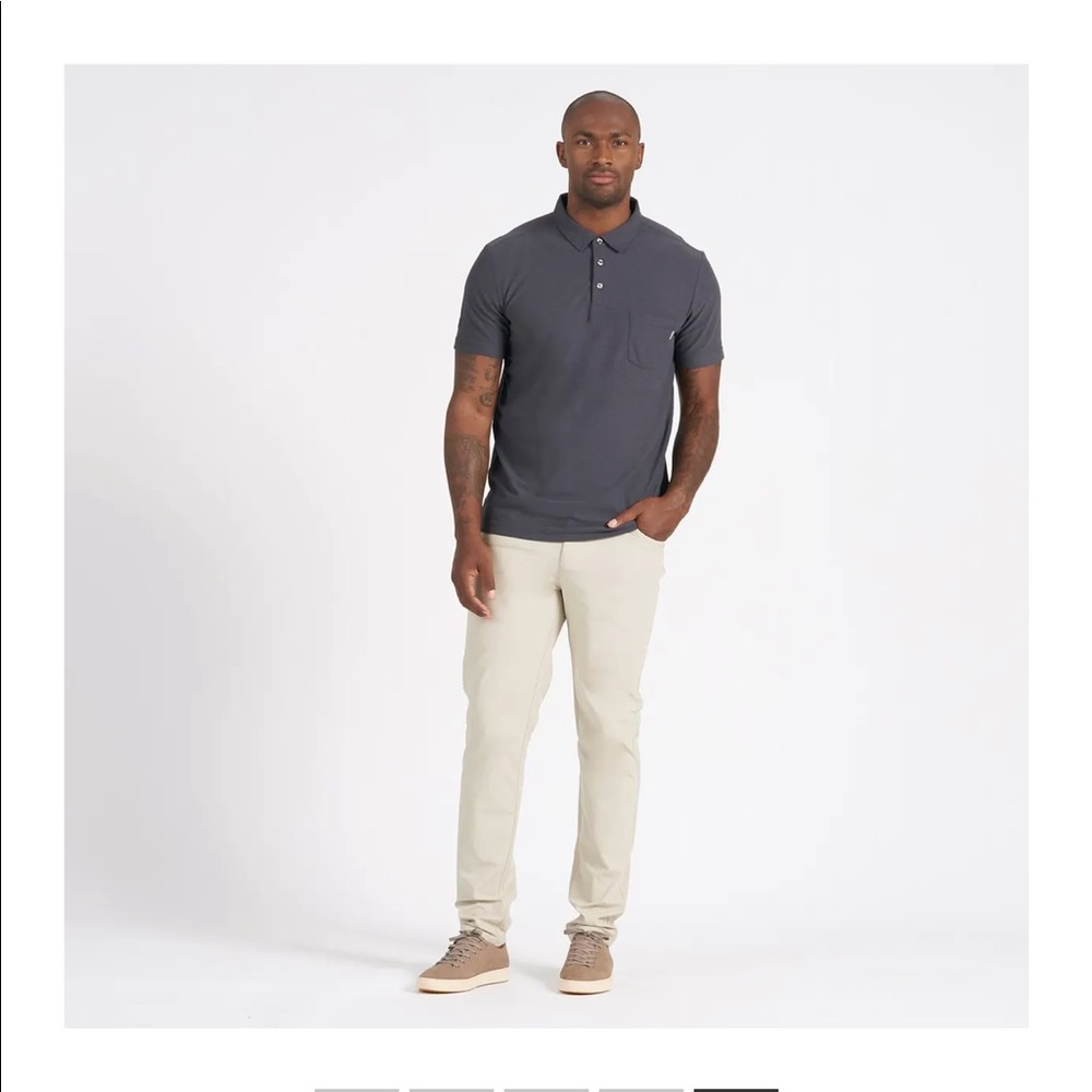 NWT Vuori Clothing - Men’s Ace Polo - Charcoal Size Small - NWT